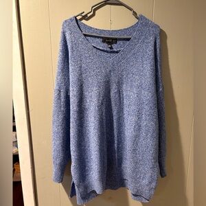 Vero Moda Heather Blue V-Neck Sweater